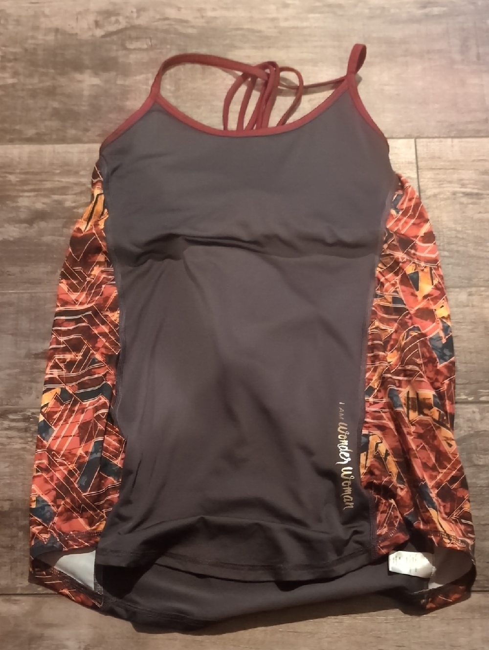 Wonder Woman Slouchy Athletic Tank Top With Medium Sports Bra Her Universe